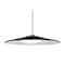 Besa Lighting Swan Stem Pendant, Black/Opal, Satin Nickel Finish, 1x23W LED 1TT-SWANBK-LED-SN - alternate 1